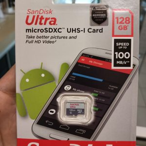 Sandisk Ultra MicroSD Memory 128GB Speed up to 150MB/s