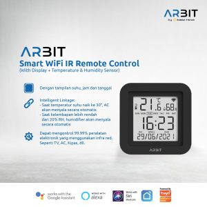 ARBIT - Smart Wifi IR Remote Temperature & Humidity Sensor Display
