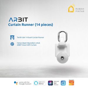 Arbit Curtain Runner Roda untuk Hordeng isi 14 Butir