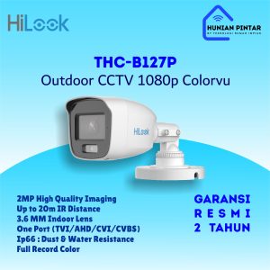 HiLook CCTV Analog Outdoor 2MP THC-B127P 1080P Colorvu Full Color