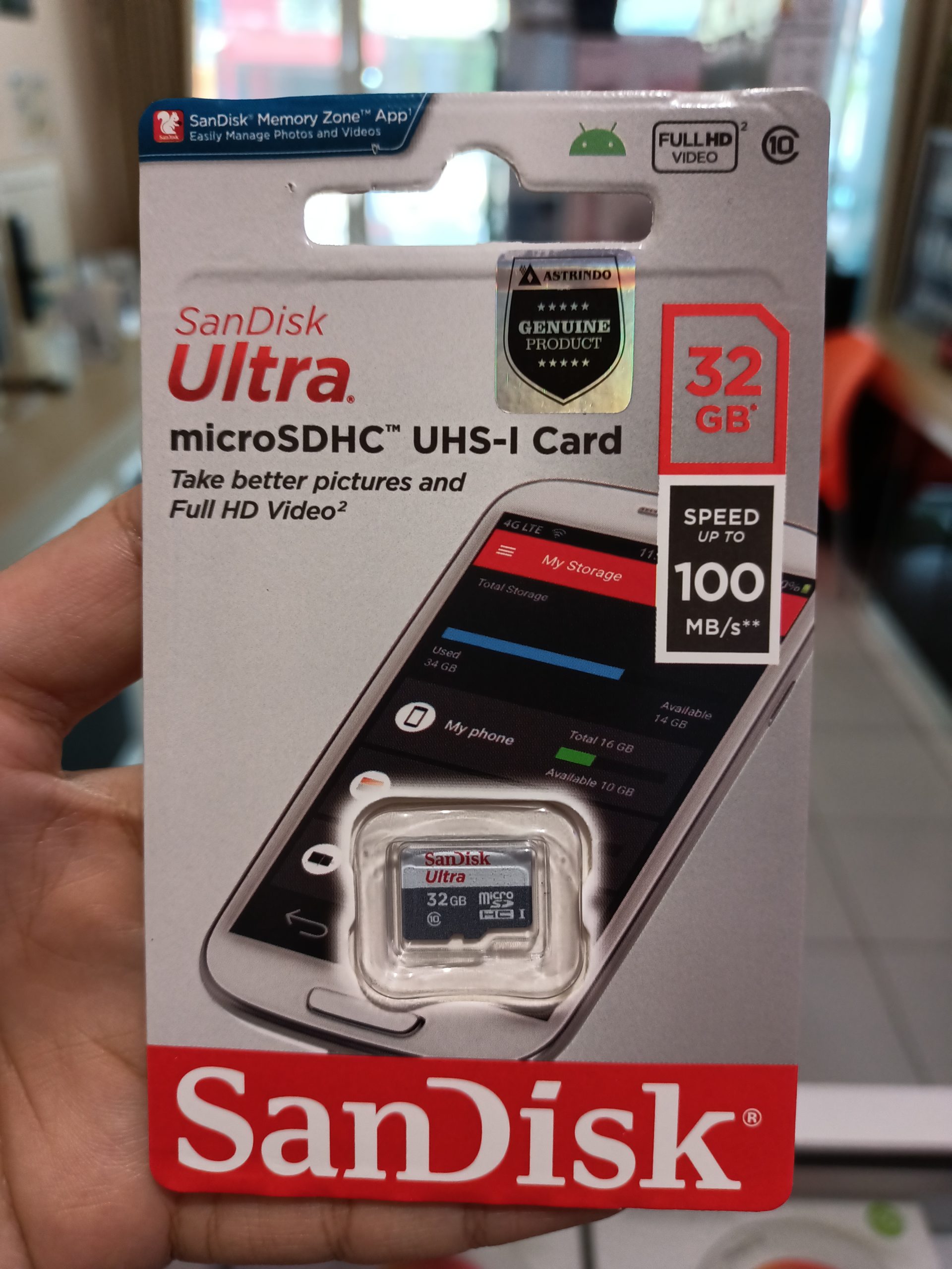 Sandisk Ultra MicroSD Memory 32GB Speed up to 150MB/s