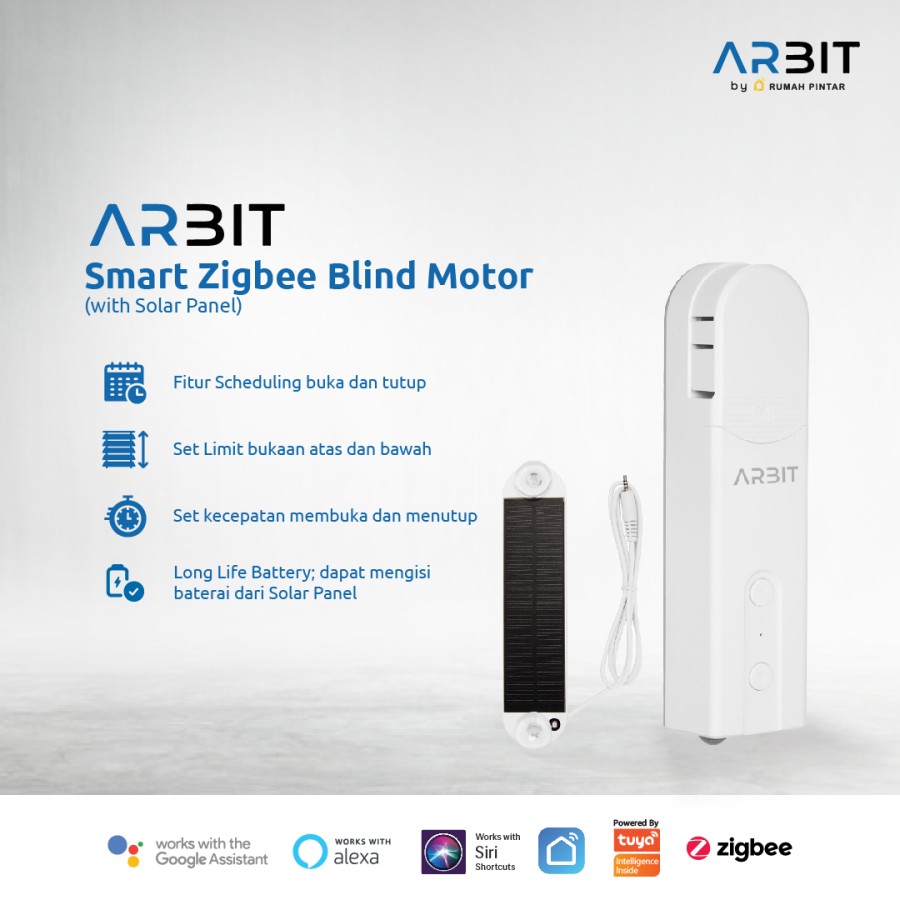 Arbit Smart Zigbee Blind Motor TUYA Buka Tutup Tirai Otomatis