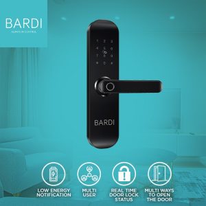 Bardi Smart Door Lock Handle Fingerprint Waterproof IP54 WiFi